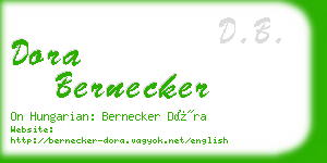 dora bernecker business card